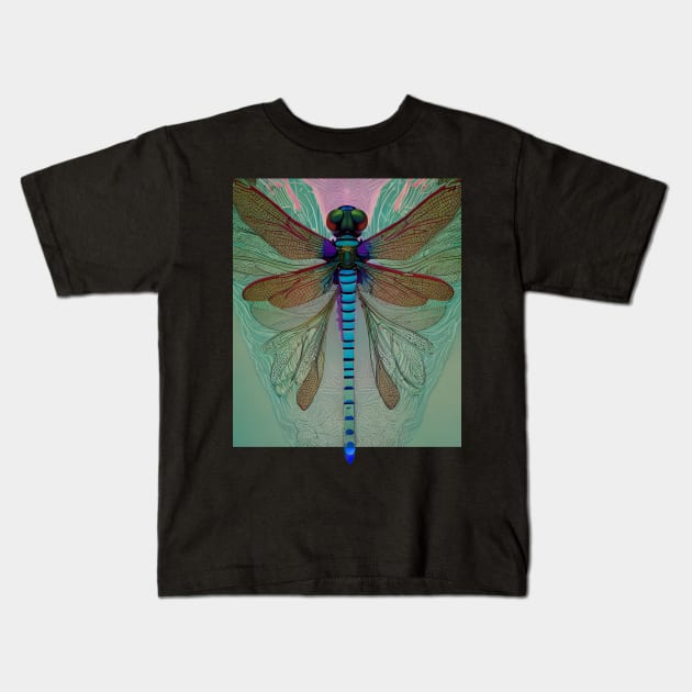 Alien Dragonfly Kids T-Shirt by Trip Tank